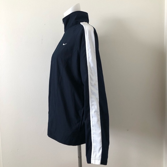 Vintage Y2K Nike Navy And White Women’s Warm-up Jacket Size XL 16/18 - Picture 2 of 6